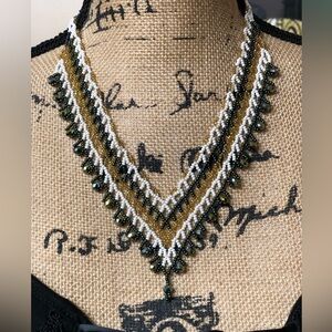 Statement Choker/Beaded Necklace-BNWOT